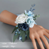 Bulk Blue Wedding Bouquets 2025 Silk Bride Bridesmaid Collections Hypoallergenic Florals Boho Beach Weddings Vintage Themes Wholesale