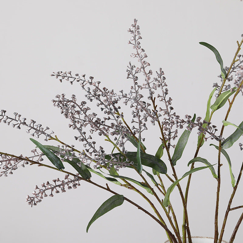 Artificial Long-Stem Salty Berry Bush, 43 Inches, PVC Indoor Wedding and Home Decor