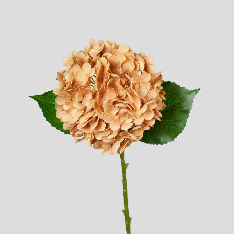 Artificial Hydrangea Single Stem, One Bloom, Plastic Faux Flower for Wedding, Hotel, Home Decor & Window Display