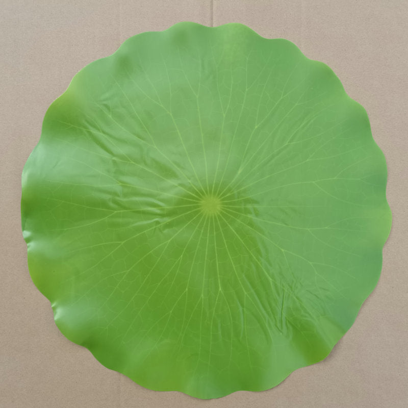 Artificial Lotus Leaf Single Stem, Realistic Plastic Decor for Home, Office or Outdoor, 16" Long