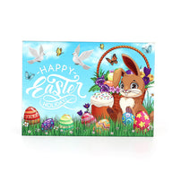 10x14 Inch Easter Garden Bunny Egg Decor - Party Backdrop Prop | Indoor Easter Decoration