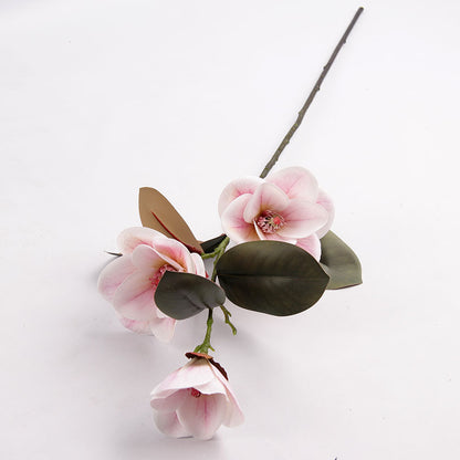 Bulk Magnolia Bridal Bouquet Artificial Flowers Long Stems Shatterproof for Wedding Centerpieces Rustic Vase Holiday Decor Wholesale