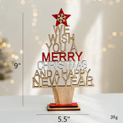 Christmas Tree Elk Tabletop Centerpiece Decorations Bulk Holiday Ornaments Set