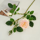 27.6" Ins-Style Faux Pink Rose Stem – Artificial Flower for Home Decor (Living Room/Dining Table) | Wedding & Photoshoot Prop