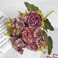 Bulk Peonies Bridal Bouquet Silk Flowers Flexible Stems Shatterproof for Anniversary Vase Arrangements Boho Home Decor Wholesale