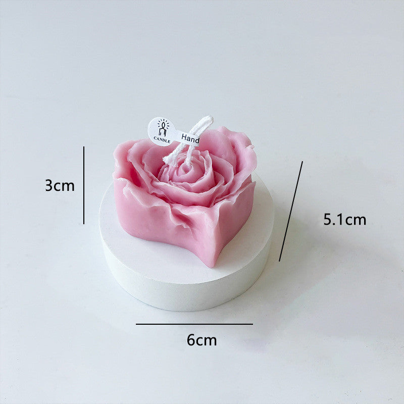 Heart Rose Scented Candle - Valentine's Day Gift | Aesthetic Home Ambience Candle