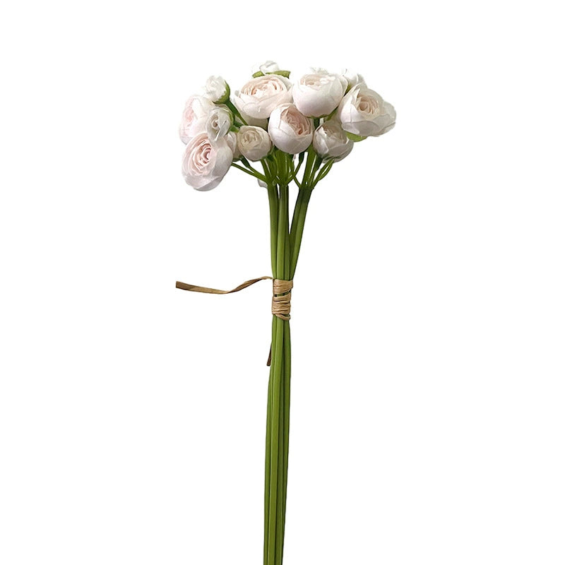 Bulk Ranunculus Bridal Bouquet Silk Flowers Bendable Stems Shatterproof for Boho Wedding Centerpieces DIY Anniversary Decor Wholesale