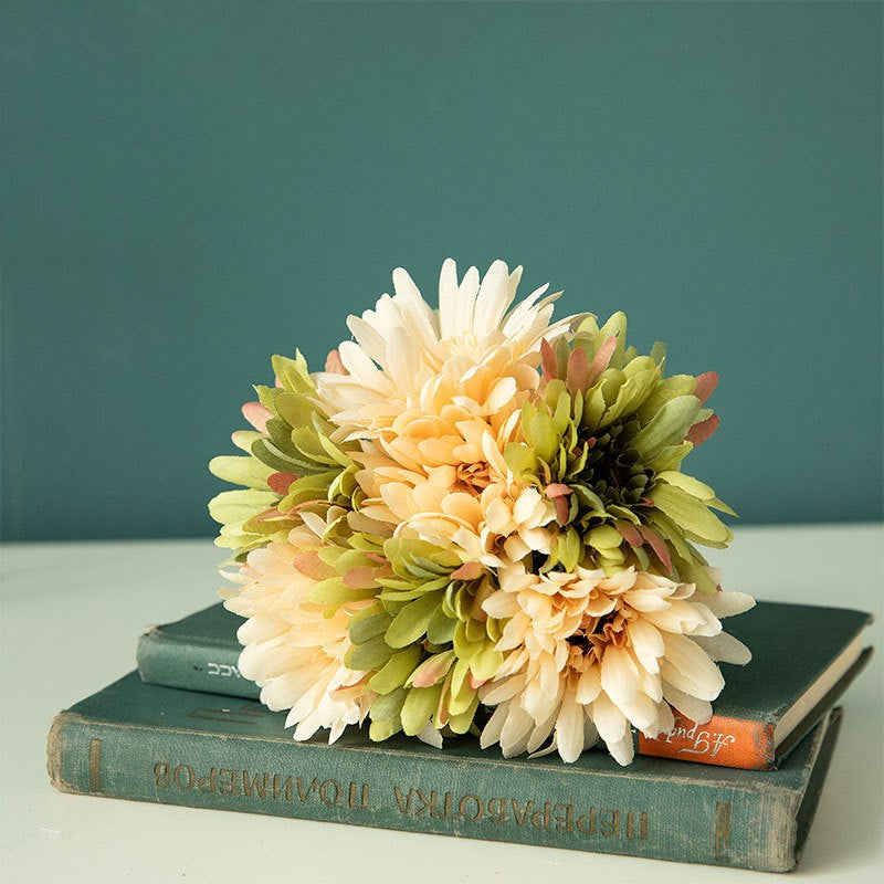 11 Inch Artificial Silk Gerbera Bouquet November Birth Flowers Bulk Wholesale
