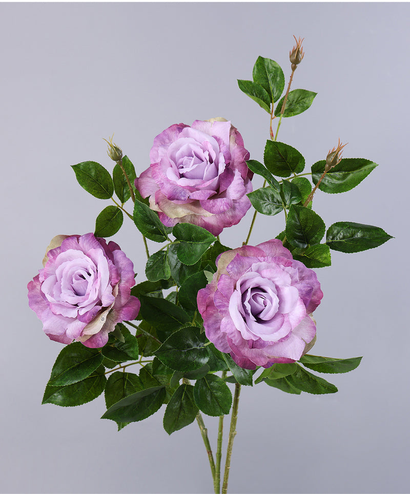 Single Stem Faux Silk Rose, 26" Tall, Realistic Look, Perfect for Weddings, Home Decor, and Events
