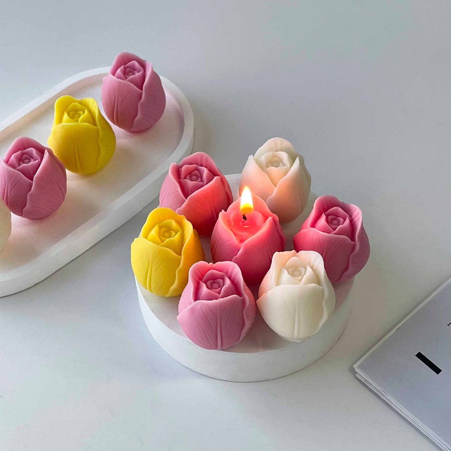 Valentine's Day DIY Tulip Aromatherapy Candle - Festive Ambiance Gift