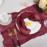Bali Gauze Ruffled Napkins - Rustic Bohemian Style for Wedding Party Dinner Table Decor