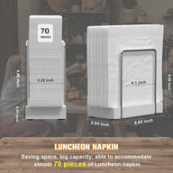 Bulk Table Napkin Holder 2025 Set Bamboo Iron Combo 3 in 1 Organizer Anti-Tip Base Commercial Kitchens Rustic Weddings Wholesale