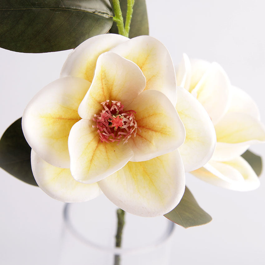 Bulk Magnolia Bridal Bouquet Artificial Flowers Long Stems Shatterproof for Wedding Centerpieces Rustic Vase Holiday Decor Wholesale