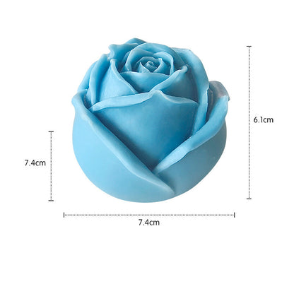 Handmade Rose Shaped Scented Candles - Valentine's Day Gifts & Photo Props (2 Sizes: 1.5"/3")