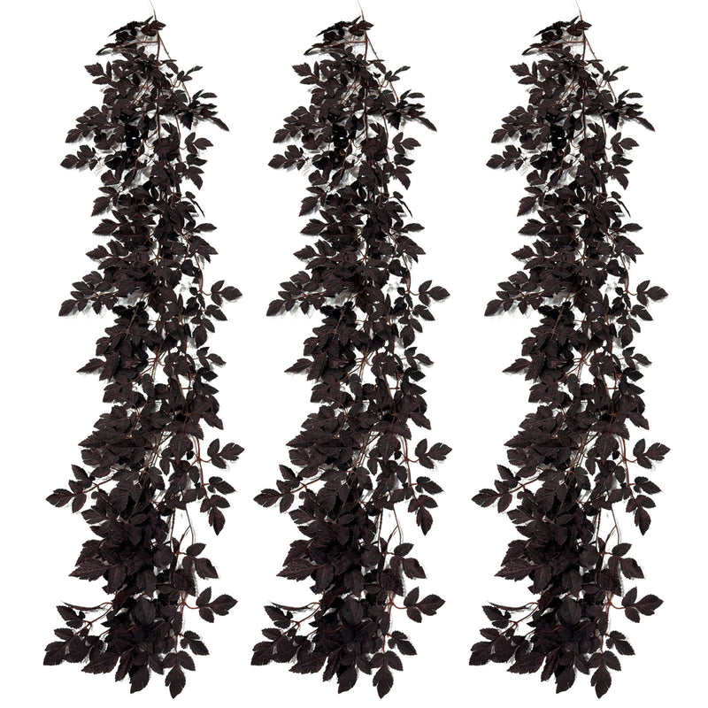 Artificial Trumpet Vine Garland with Maple Leaves, Events and Holiday Displays