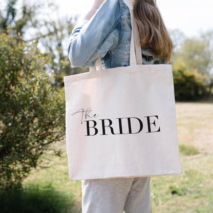 Bride Canvas Tote Bag - 13x16 Inch | Wedding & Bachelorette Party Essential