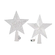 5.9 Inch Glittered Artificial Christmas Star Tree Topper for Holiday Decor Bulk Pack