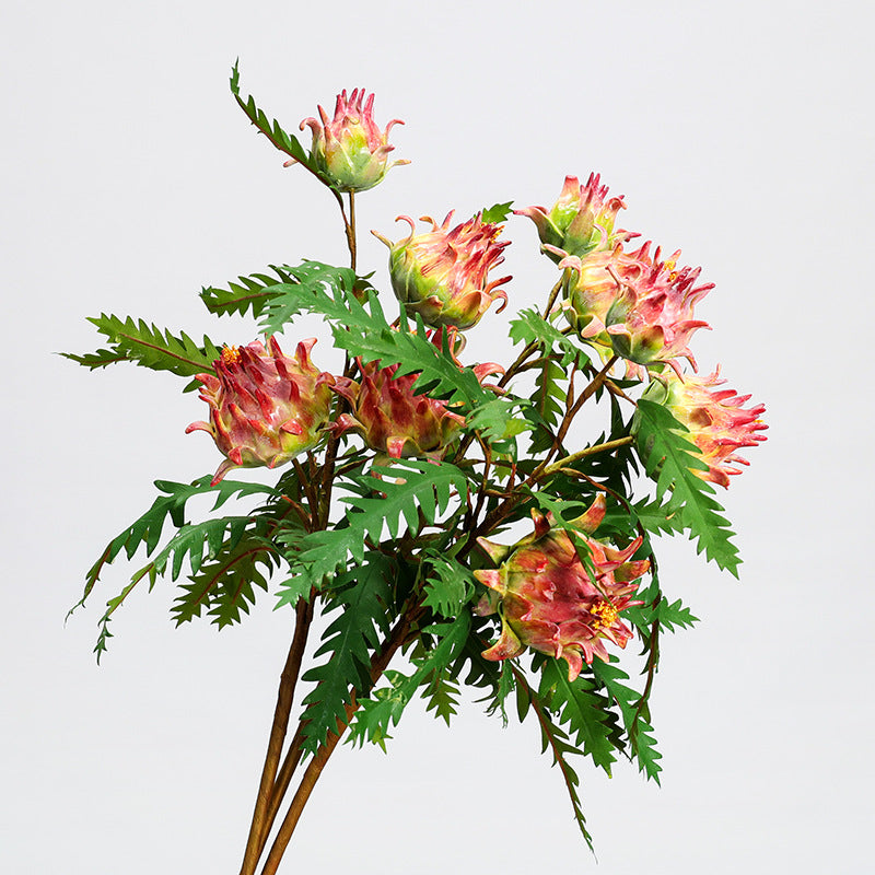 Single Stem Artificial Artichoke Plant, 39" Tall, Realistic Faux Silk Greenery for Home Decor, Wedding Arrangements