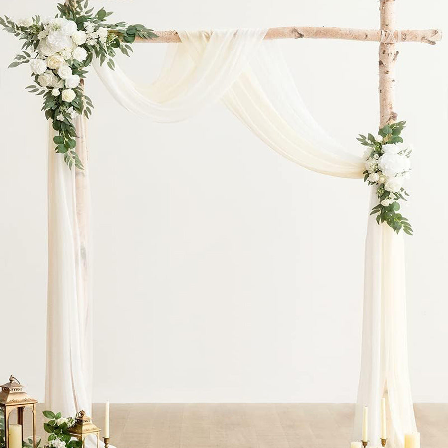 Bulk White Flower Arch 2025 Silk Touch Artificial Rose Wedding Arch with Adjustable Frame for Garden Ceremony Reception Decor Wholesale