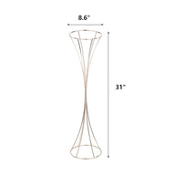 Premium Ornate Metal Floral Vase Centerpiece Rust Resistant Wedding Banquet Decor Hollow Out Anniversary Ceremony Table Settings