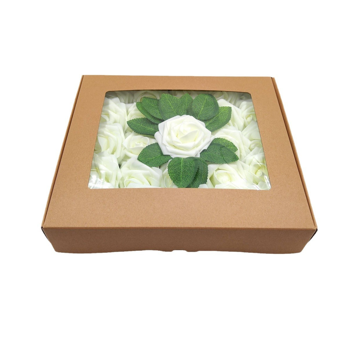 Bulk 25Pcs Ivory Roses 2025 Real Touch Foam Flowers for DIY Wedding Bouquets Bridal Shower Centerpieces Boho Party Decor Wholesale