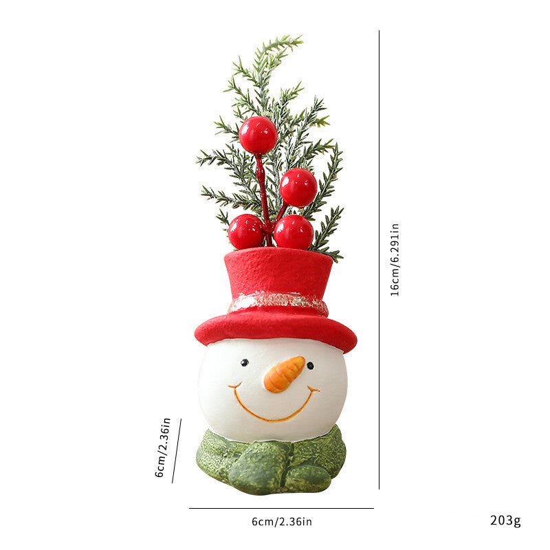 New Resin Christmas Gnome Decoration - Santa-Inspired Figurine for Holiday Home Decor