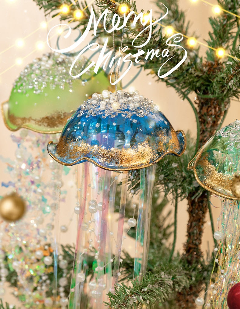 Artificial Jellyfish Hanging Ornaments 10 Pcs Bulk Christmas Decorations
