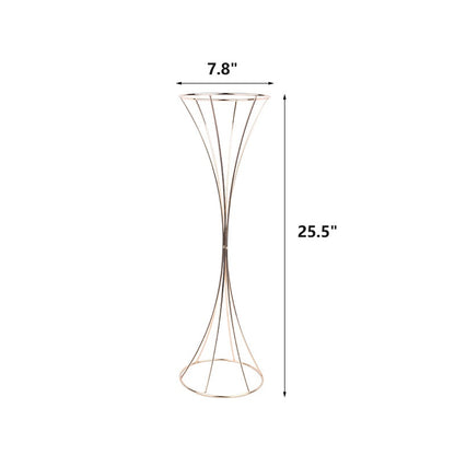 Premium Ornate Metal Floral Vase Centerpiece Rust Resistant Wedding Banquet Decor Hollow Out Anniversary Ceremony Table Settings