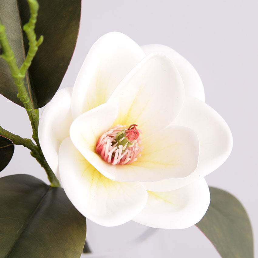 Bulk Magnolia Bridal Bouquet Artificial Flowers Long Stems Shatterproof for Wedding Centerpieces Rustic Vase Holiday Decor Wholesale