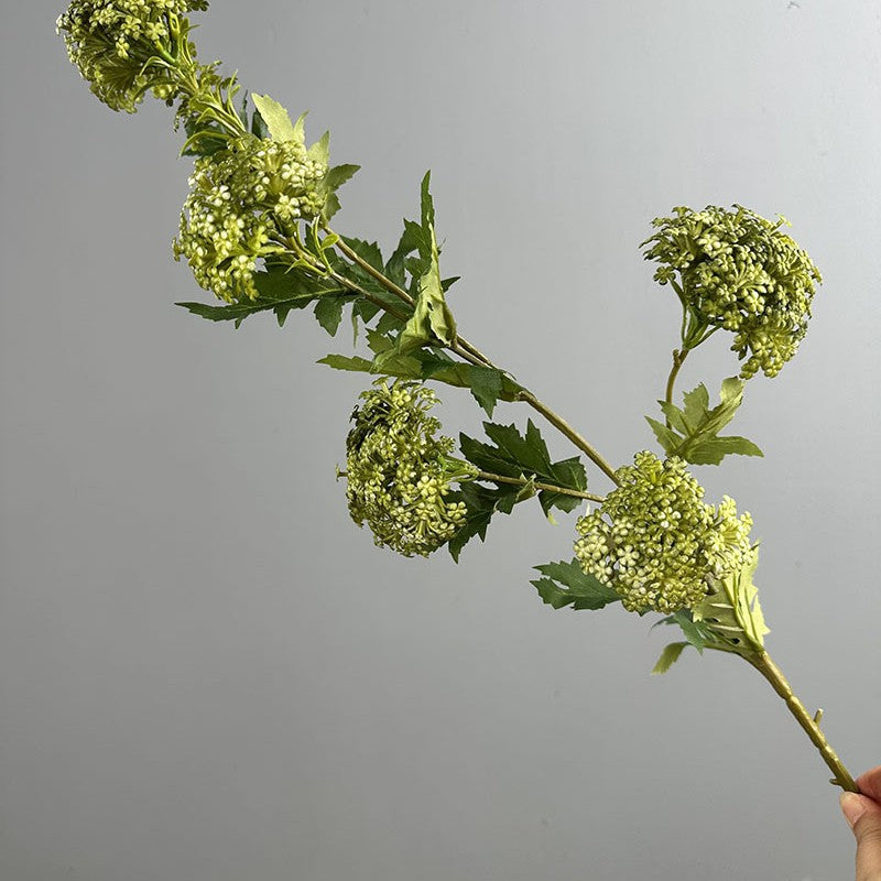 33" Hydrangea Bush with 6 Blooms, Artificial Flower for Weddings, Home Decor, and Events