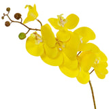 3D Orchid Artificial Flower Stem - 7 Heads 37.4 Inches for Wedding & Home Decor