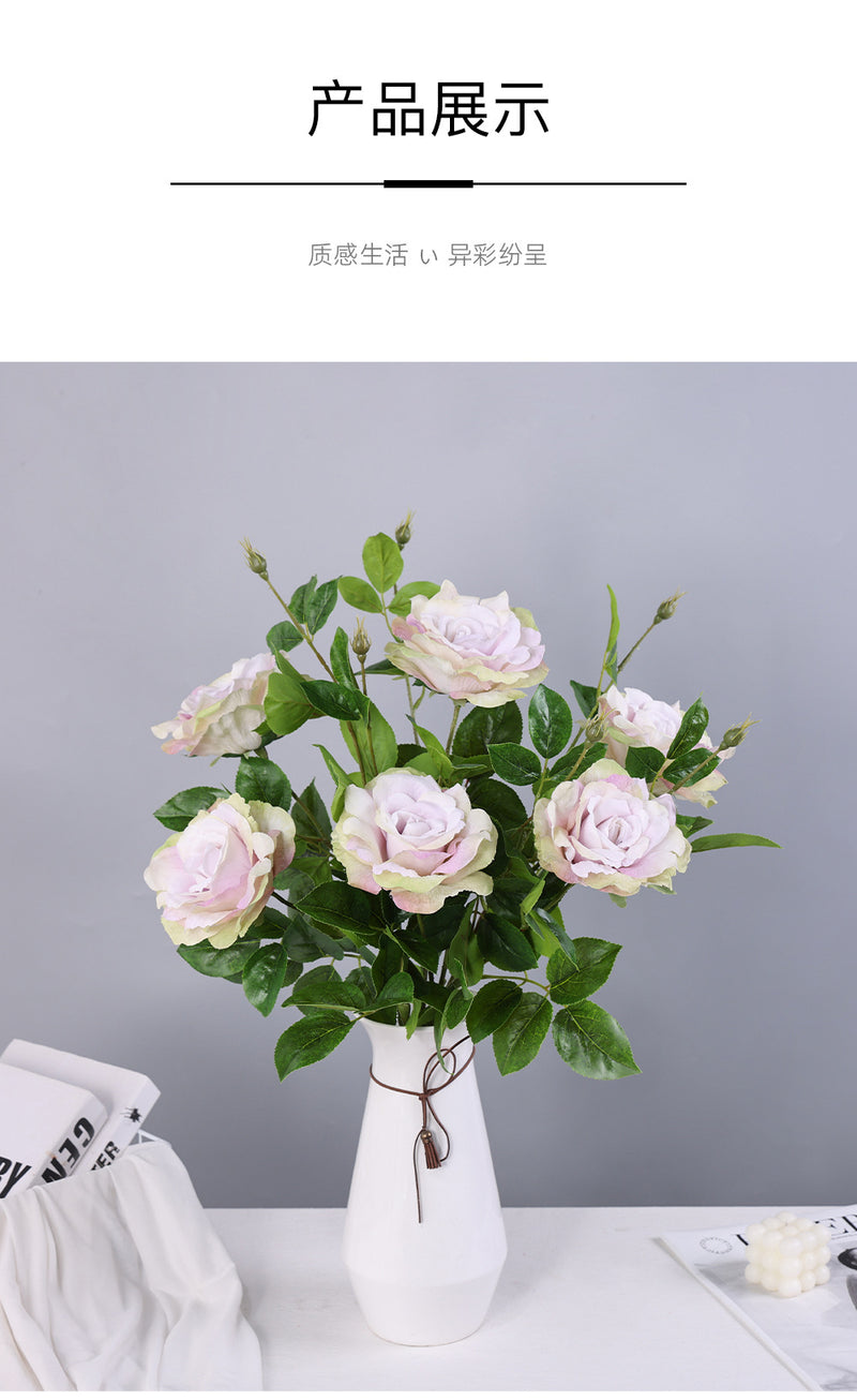 Single Stem Faux Silk Rose, 26" Tall, Realistic Look, Perfect for Weddings, Home Decor, and Events