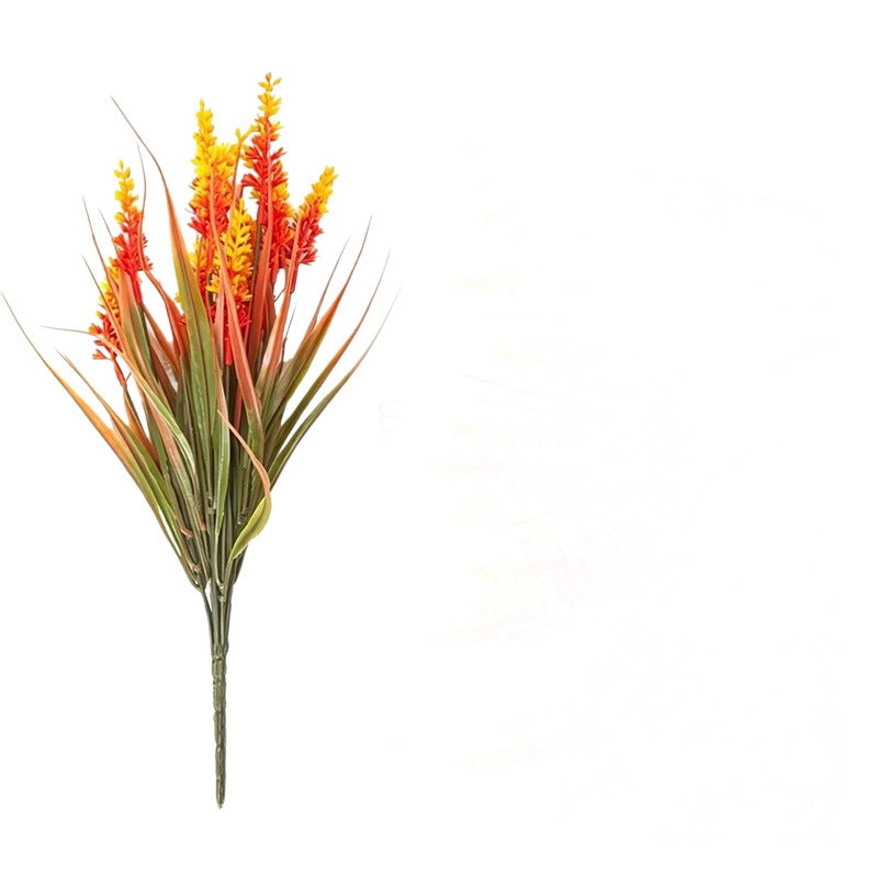 Artificial Lavender Bush, Pack of 5 Plastic Faux Lavender Stems, Indoor Outdoor Rustic Nordic Decor for Home and Window Displays