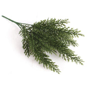 Cedar Pine Bush Artificial Plants 10 Pcs Green Christmas Decorative Foliage