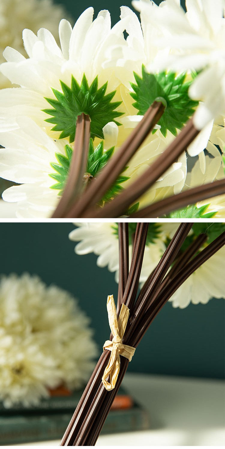 11 Inch Artificial Silk Gerbera Bouquet November Birth Flowers Bulk Wholesale