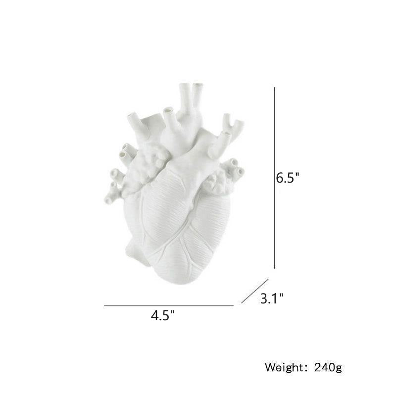Bulk Resin Vase Planter Vase In The Shape Of Human Heart Desktop Art Craft Ornament Vase Room Decor Home Decoration Decor Wholesale