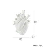 Bulk Resin Vase Planter Vase In The Shape Of Human Heart Desktop Art Craft Ornament Vase Room Decor Home Decoration Decor Wholesale