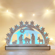 Glow Nativity Scene Ornament Bulk Set for Home Tabletop Mantel Decor Artificial
