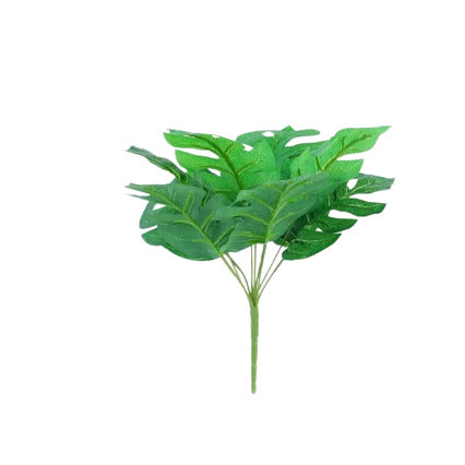 Artificial Monstera Leaf Bush with 9 Blooms, 12"-39" Realistic Faux Greenery for Wedding Decor, Home & Commercial Styling
