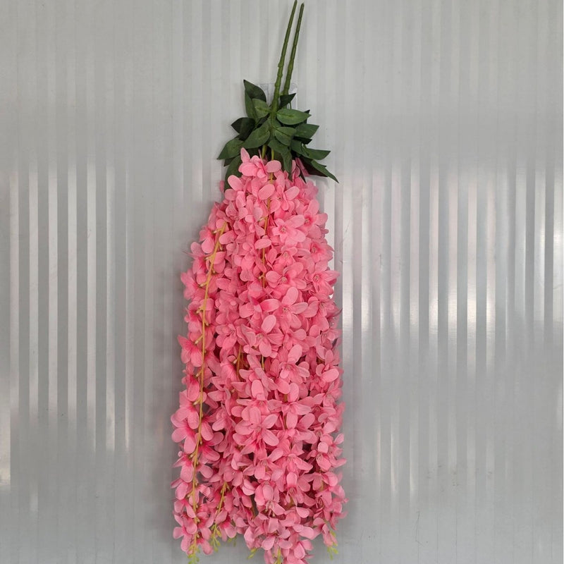Artificial Wisteria Vine Garland, 33 Inches, Plastic, Indoor/Outdoor Decor for Weddings, Homes, and Events