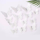 Bulk 48 Pcs Realistic 3D Butterfly Wall Decor Damaged Free Reusable Adhesive for Nursery & Gender Reveal Backdrops Birthday Party Supplies Wedding Arch Embellishment Wholesale