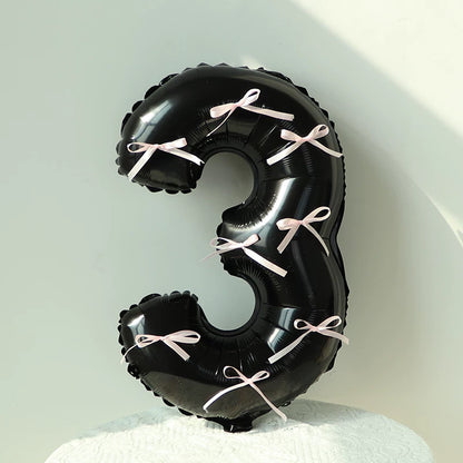 32 Inch Number Foil Balloon - 0-9 Digits Optional | Kids Birthday Party Decor for Boys & Girls