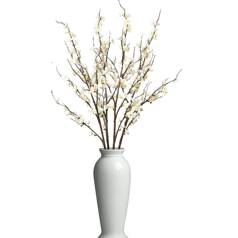 Bulk 4Pcs Cherry Blossom Branches Artificial Flowers for Spring Summer Indoor Decoration for Tables Home & Party Floral Arrangements Wholesale