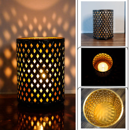 Bulk Metal Candle Holders Set of 3 Tealight Hollow-Out Candlestick for Tabletop Centerpieces Home Wedding Parties Events Decor Wholesale