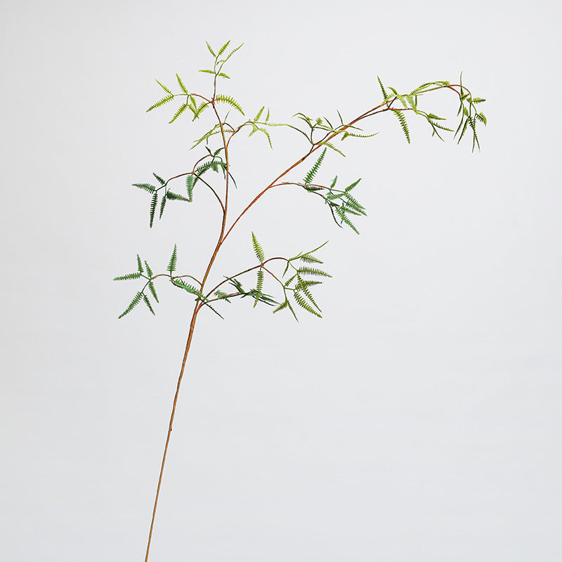 Single Stem Artificial Fern Leaf Plant, 47" Tall, Realistic Plastic Foliage for Home Decor, Wedding Arrangements, and Commercial Displays