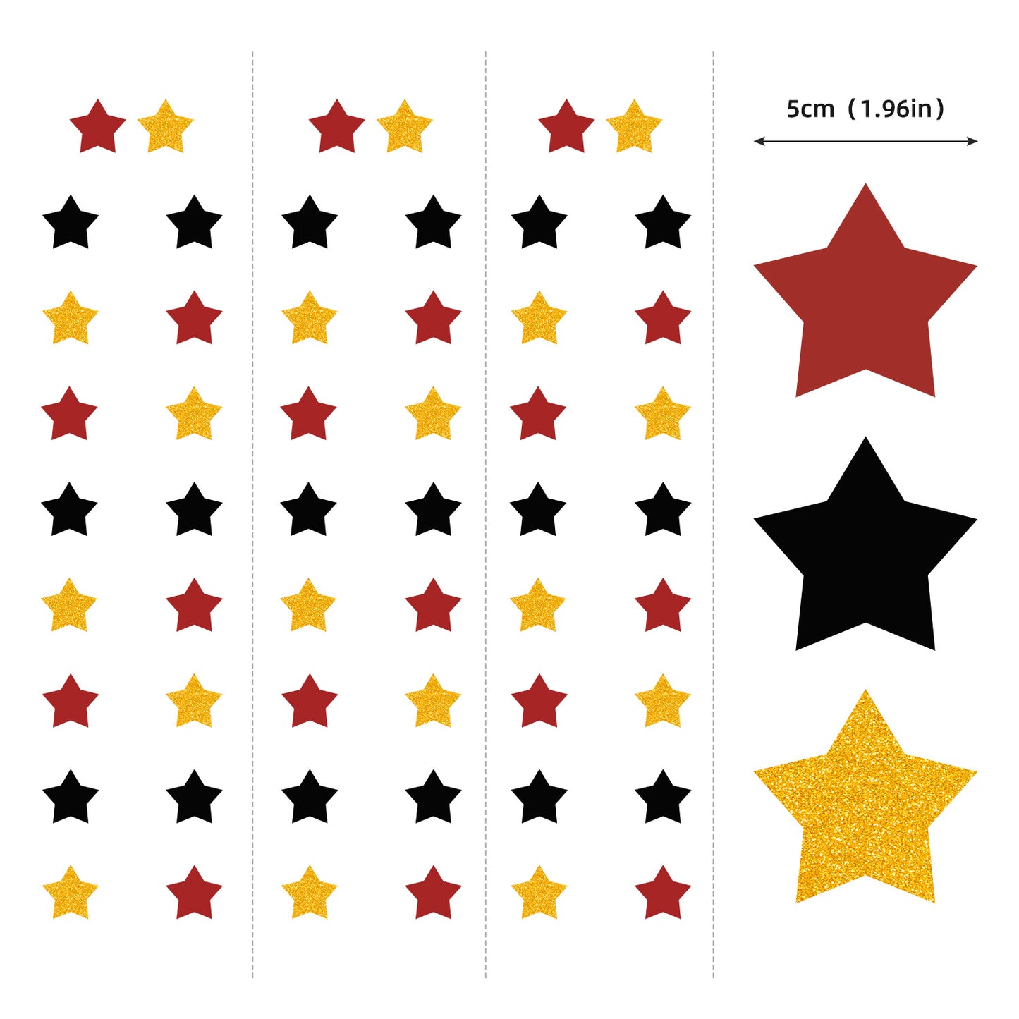 Bachelorette Party Star Hanging Garland - 13.12ft Paper Star Banner with 36 Stars