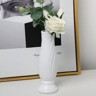 Bulk 2 Pcs Nordic Plastic Vase Tall Conic Floral Vases for Wedding Supplies Home Centerpieces Decor Wholesale
