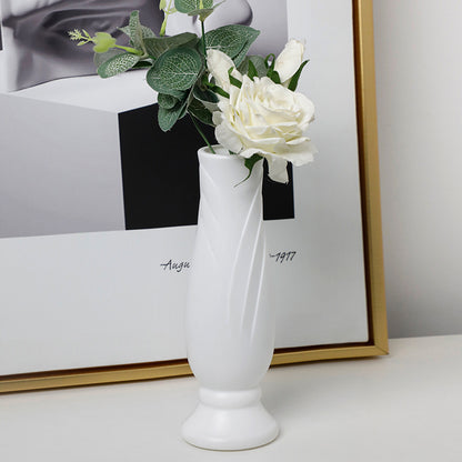 Bulk 2 Pcs Nordic Plastic Vase Tall Conic Floral Vases for Wedding Supplies Home Centerpieces Decor Wholesale