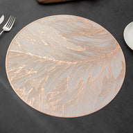 10 PCS PVC Hollow-out Gold Foil Placemats - Waterproof Oil - Proof & Heat - Insulation for Dining Table