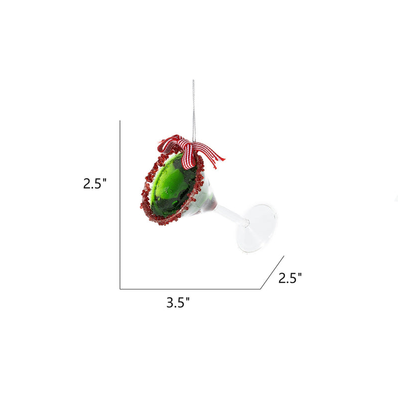10 Pcs Christmas Ornaments Wine Glass Hanging Decorations for Xmas Party Decor